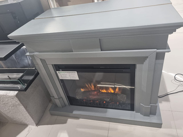 Каминокомплект Coventry очаг XHD28L-INT серый (выставочный образец)_1